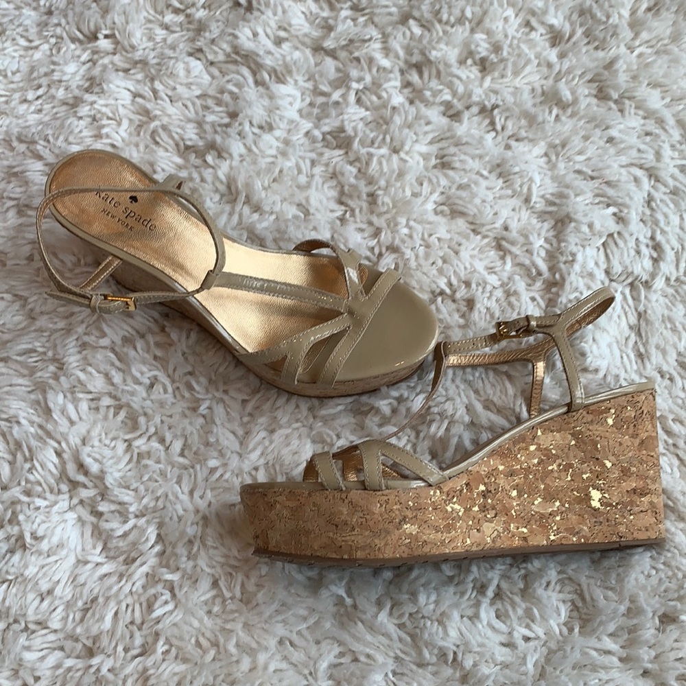 kate spade patent leather platform wedges